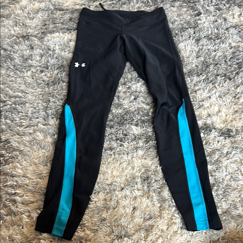 Under Armour Black and Blue Athletic Leggings